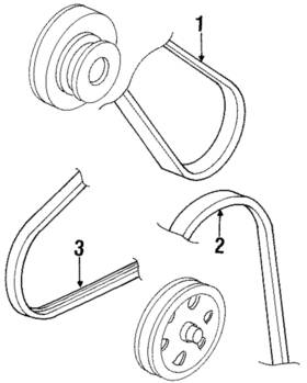 Honda 56992-p13-305 Genuine Accessory Drive Belt