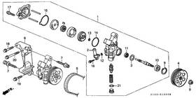 56992-p3f-013 Honda Genuine Belt Power Steering Pu 4pk895