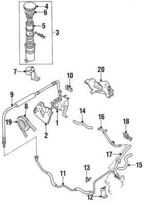 8-94452-904-0 Honda Genuine Power Steering Belt