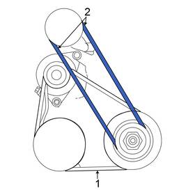 31110p0b506 Honda Oe Accessory Drive Belt