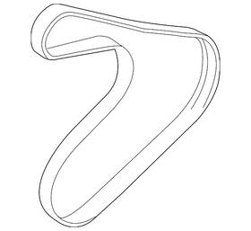 25212-2b760 Hyundai Genuine Serpentine Belt