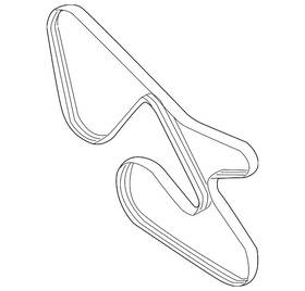 25212-2c400 Hyundai Genuine Serpentine Belt