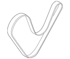 25212-2e830 Hyundai Genuine Serpentine Belt