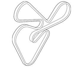 25212-2g710 Hyundai Genuine Serpentine Belt