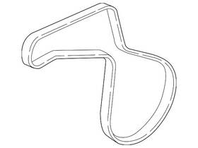 25212-2j600 Hyundai Genuine Serpentine Belt