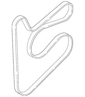 25212-2jta0 Hyundai Genuine Serpentine Belt
