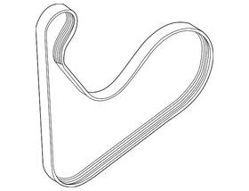 25212-2m000 Hyundai Genuine Serpentine Belt