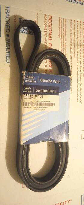 25212-3c100 Hyundai 25212 3c100 Genuine Ribbed Belt V New