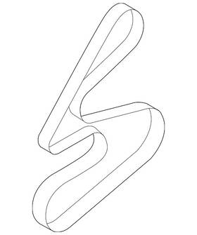 25212-3e001 Hyundai Genuine Serpentine Belt