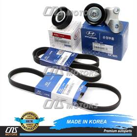 Cnv963-g Hyundai Kia Genuine V-belts And Pulley Kit For 2003-2006 Santa Fe 3.5l 2004-2006 Amanti