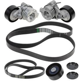 5293224100 Ina Us Fb3224k Accessory Drive Belt Kit For 02-10 Bmw 550i 645ci 745i 745li X5
