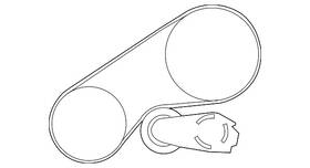11950-1ca0b Infiniti Genuine Power Steering Belt