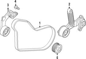 25212-08ha0 Kia Genuine Serpentine Belt