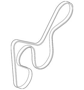 25212-2b140 Kia Genuine Serpentine Belt