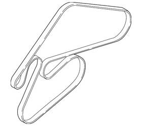 25212-3c122 Kia Genuine Serpentine Belt