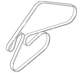 25212-3lab0 Kia Genuine Serpentine Belt