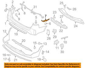 866771u200 Kia Oem 11-15 Sorento Rear-bumper Cover Side Reinforcement Left