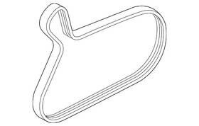 Lr115492 Land-rover Genuine Serpentine Belt
