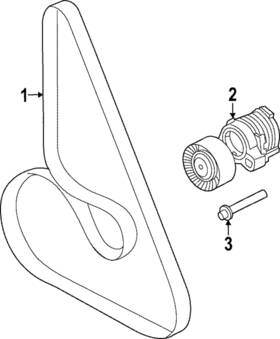 Lr152210 Land-rover Genuine Serpentine Belt