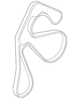 Lr184802 Land-rover Genuine Serpentine Belt