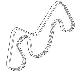 Lr186378 Land-rover Genuine Serpentine Belt