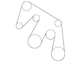 90916-02586 Lexus Genuine Serpentine Belt