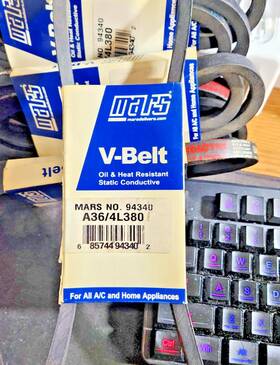 4l380 Mars Industries 94340 A36 Or 1/2 X 38in V-belt Industrial Commercial Lawn And Garden