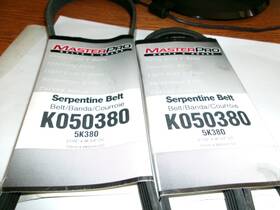 Ko50380 Master Pro 2 Two Serpentine Belts 5k380 38-3/4 Inch X 21/32