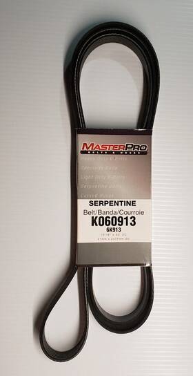 12569531 Masterpro K060913 Serpentine Belt 6k913 For Chevrolet Trailblazer Gmc Isuzu 92 Inch Oc 13/16