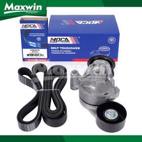 Maxwin Autoparts Mw10452 Serpentine Belt With Accessory Drive Tensioner For Ford F-250 F-350 6.0l