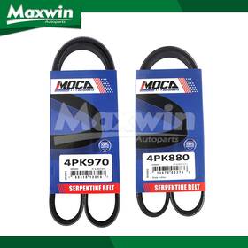 Mw90031 Maxwin Autoparts 2pcs Epdm Serpentine Belt For Kia 1999 Sephia 1.8l 04-05 Rio 1.6l 4pk880 4pk970