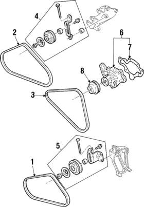 Je57-18-381a-9u Mazda Genuine Alternator Belt