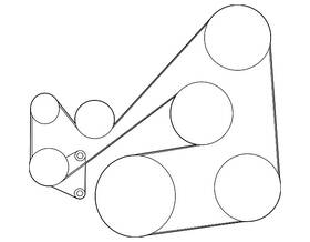 L510-15-909c Mazda Genuine Serpentine Belt
