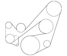 Lf9m-15-909a Mazda Genuine Serpentine Belt