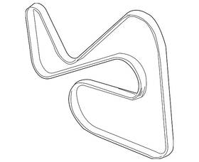Zzc5-18-381a Mazda Genuine Serpentine Belt