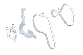 003-993-42-96 Mercedes-benz Genuine V-ribbed Belt