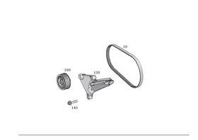 003-993-47-96 Mercedes-benz Genuine V-ribbed Belt