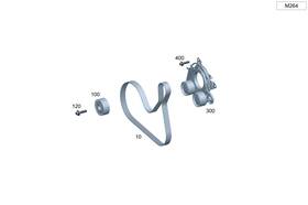 003-993-53-96 Mercedes-benz Genuine V-ribbed Belt
