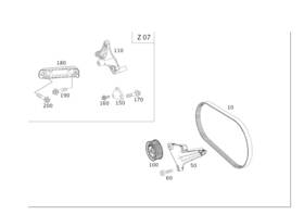 003-993-62-96 Mercedes-benz Genuine V-ribbed Belt