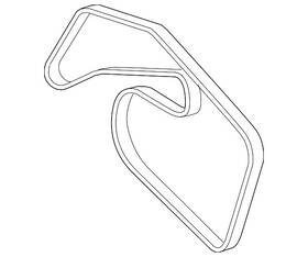 004-993-17-96 Mercedes-benz Genuine Serpentine Belt