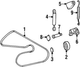 008-997-36-92-64 Mercedes-benz Genuine V-belt