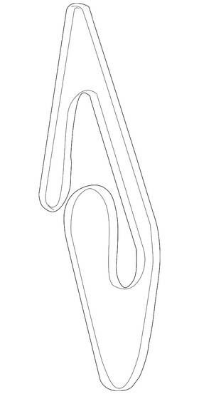 013-997-87-92 Mercedes-benz Genuine Serpentine Belt