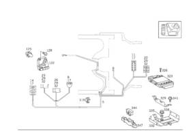 129-919-00-85 Mercedes-benz Genuine Strap