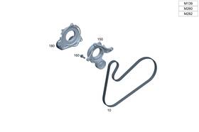 139-993-00-00 Mercedes-benz Genuine V-ribbed Belt