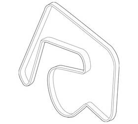 19933496 Mercedes-benz Genuine Serpentine Belt