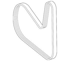 39934196 Mercedes-benz Genuine Serpentine Belt