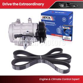 Micahac91esp90 Micah Motors Ac Compressor Serpentine Belt For 08-10 Ford F-250 F-350 F-450 F-550 Super Duty