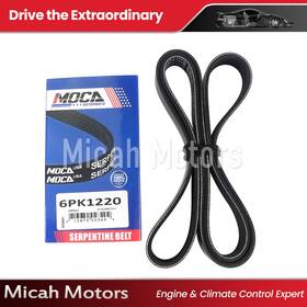 Micahesp0111 Micah Motors Epdm Serpentine Belt For 08-20 Cadillac Cts Toyota Corolla Kia Mercury 6pk1220