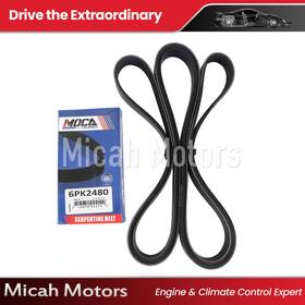 Micahesp0185 Micah Motors Epdm Serpentine Belt For Chevrolet Ford Gmc Hyundai Jeep Kia Lincoln 6pk2480