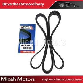 Micahesp0195 Micah Motors Epdm Serpentine Belt 6pk2615 For Ford F-150 Expedition Buick Regal Gmc Saab 9-5